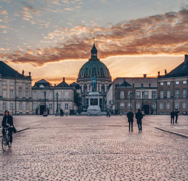 Amalienborg Palace in central Copenhagen